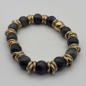 Veronese Bracelet Gray Gemstone Magnetic Hidden Clasp Bangle